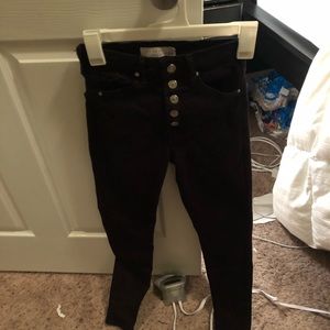 High waisted jeans